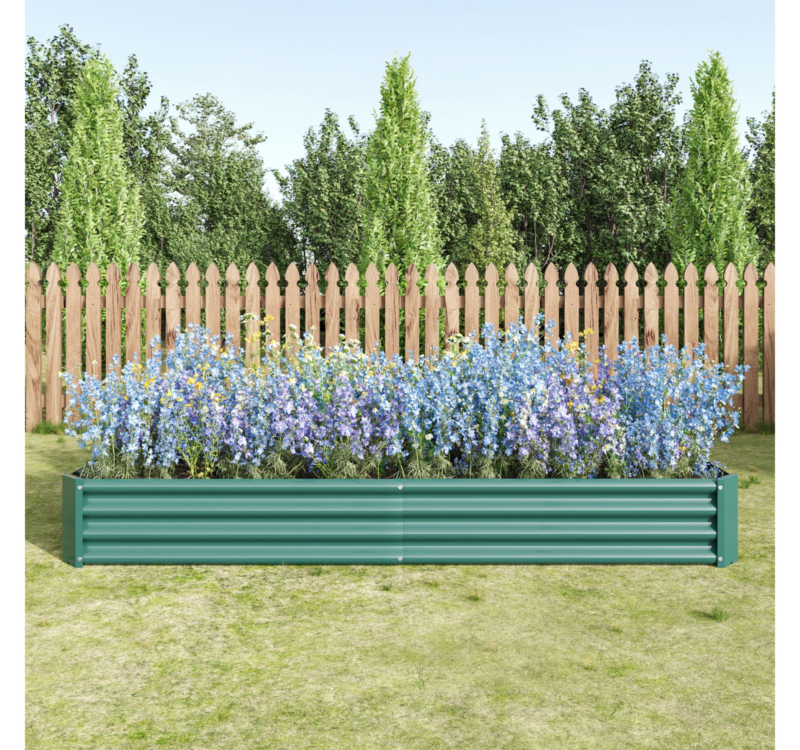 Streamdale Furniture Metal Raised Garden Bed for Flowers, Vegetables & Herbs