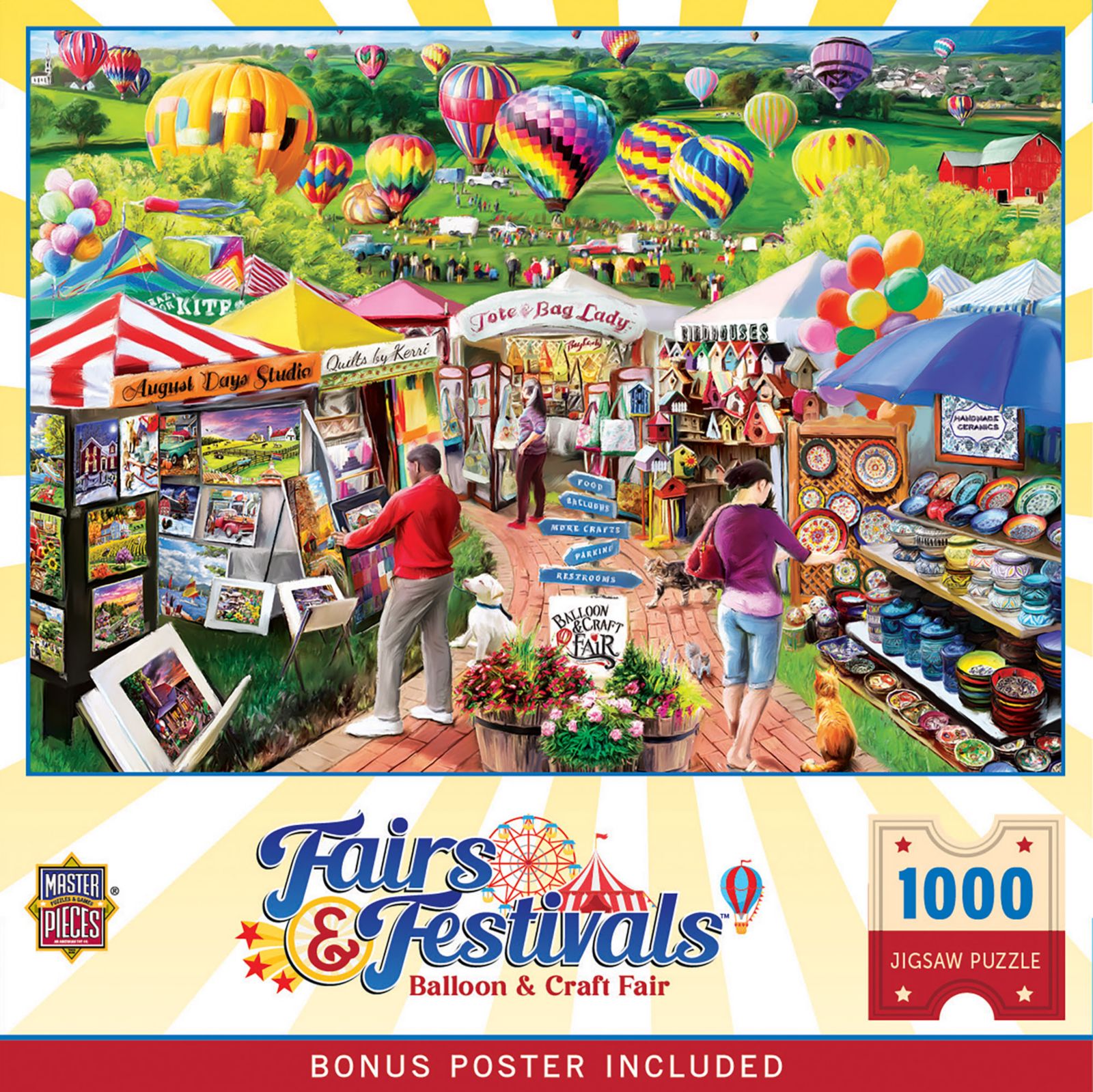 Пазл MasterPieces Fairs & Festivals - Balloon & Craft Fair 1000 Piece