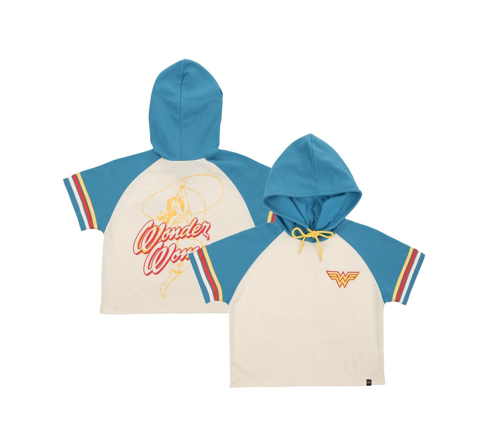 Heroes & Villains Женский укороченный худи Wonder Woman Raglan кремовый