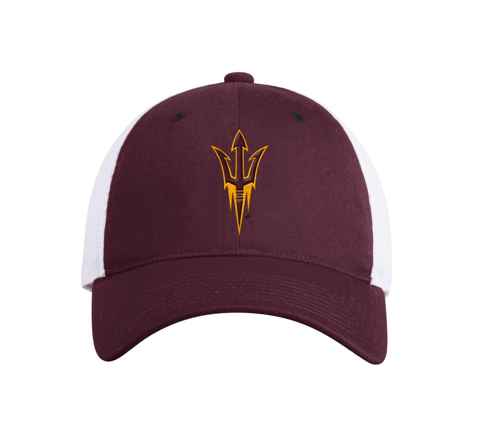 Мужская кепка adidas Maroon Arizona State Sun Devils Mascot Slouch Trucker Adjustable