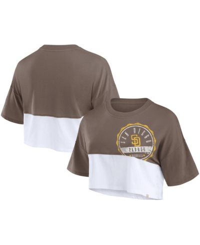 Fanatics Женская укороченная футболка San Diego Padres Color Split Boxy