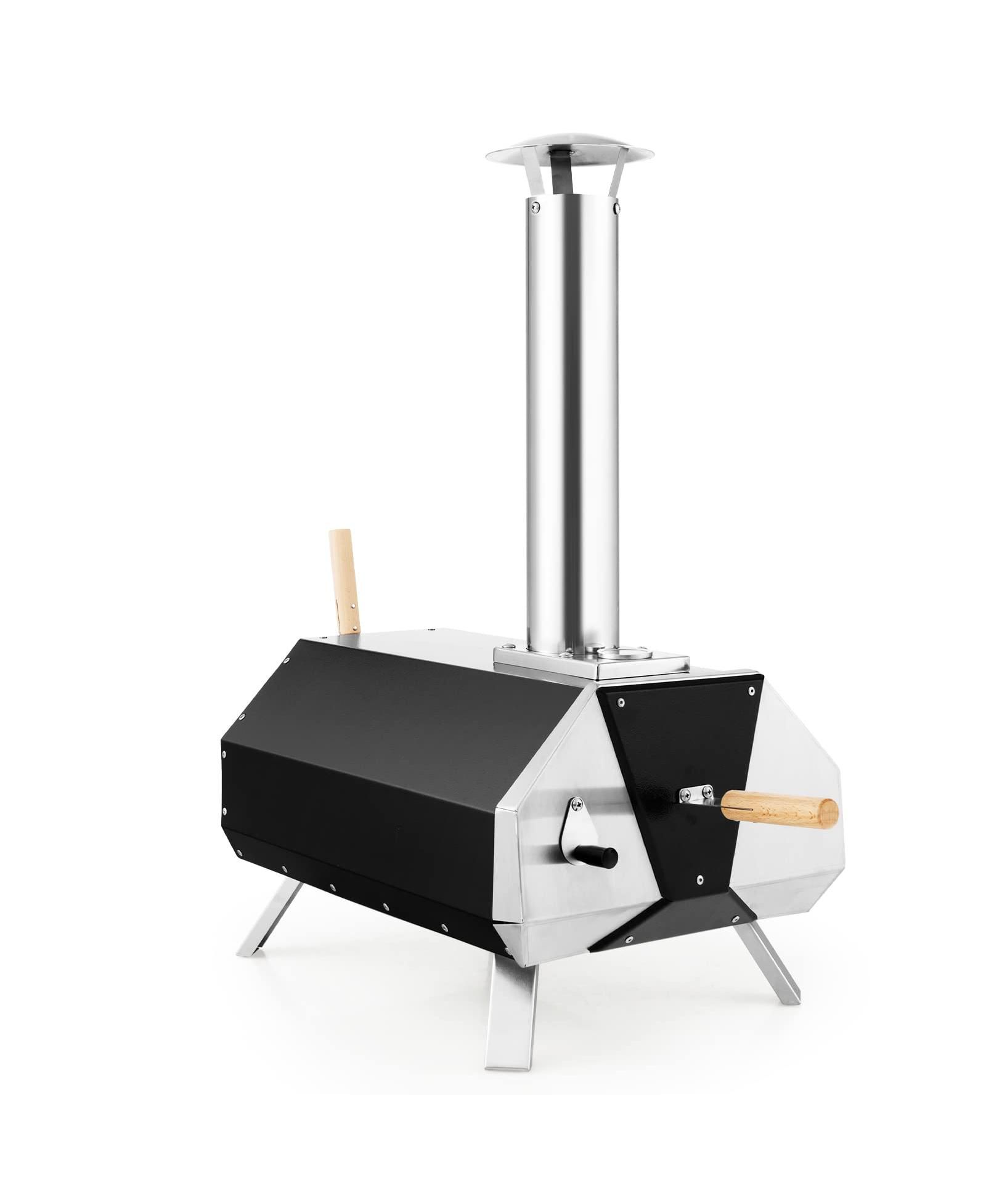 SUGIFT Outdoor Pizza Oven with Pizza Stone and Foldable Legs for Camping