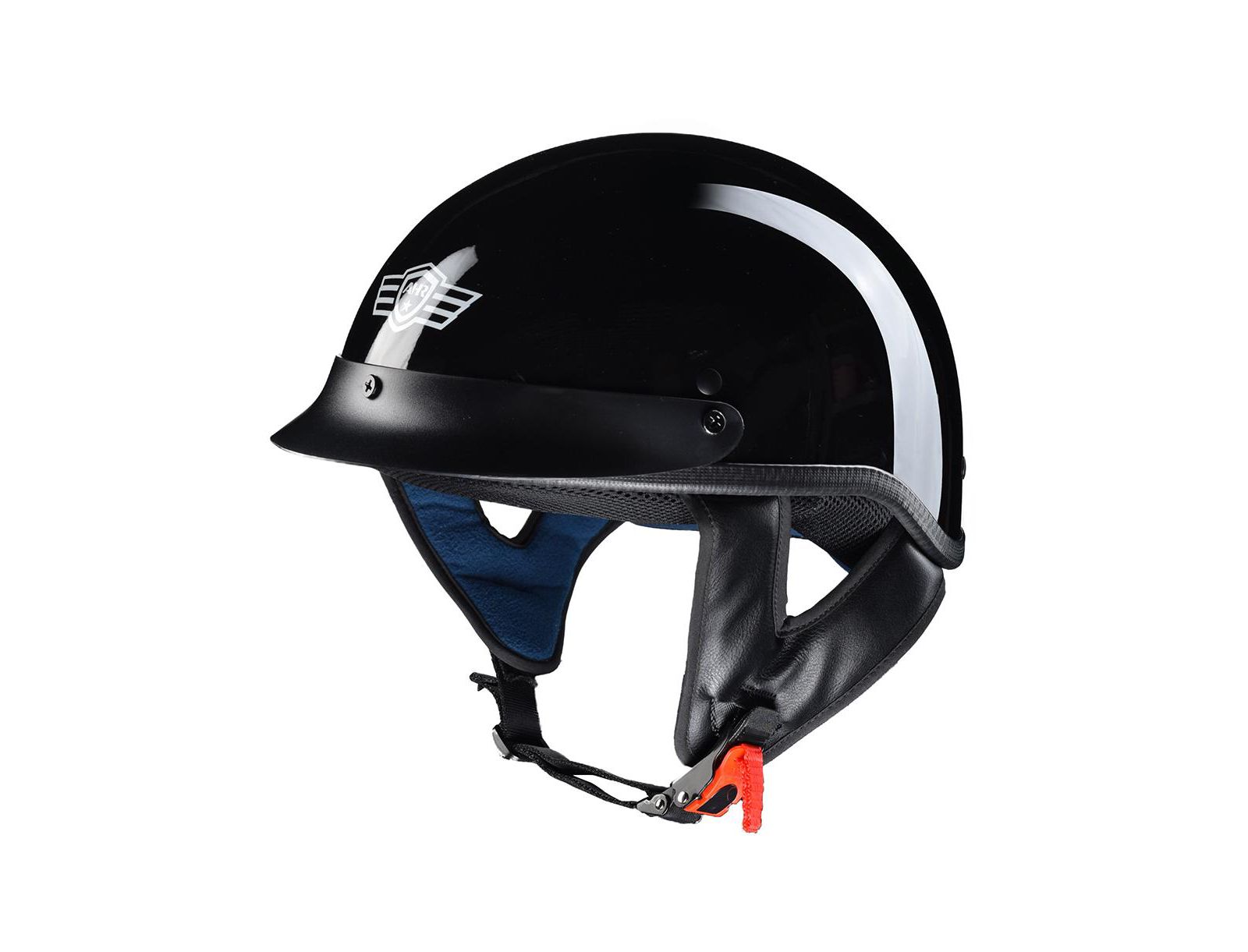 AHR RUN-C Шлем-мотоцикл AHR RUN-C Half Face DOT Approved Matt Black XL