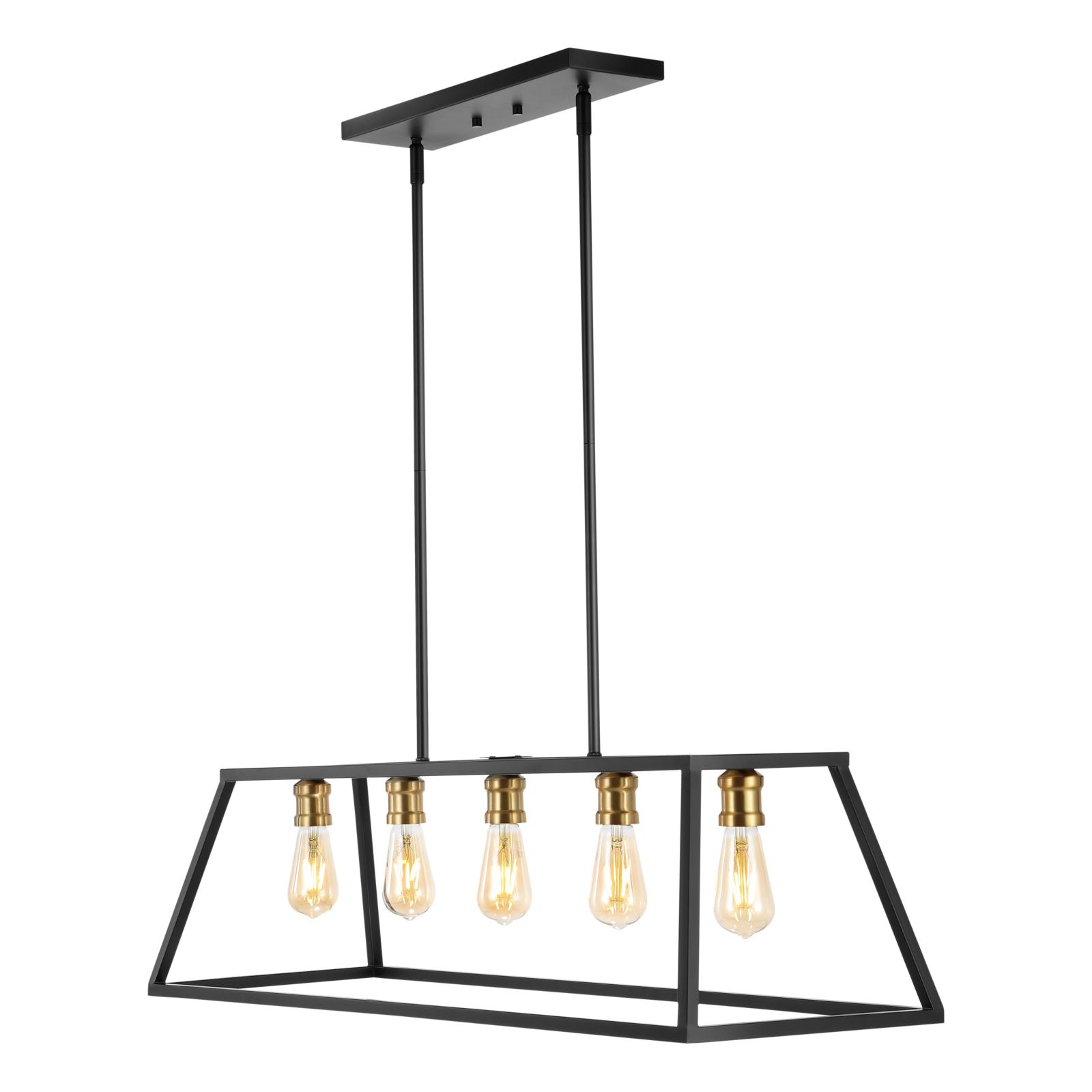 Jonathan Y Подвесной светильник Floyd Adjustable Iron Farmhouse Vintage-like LED Dimmable