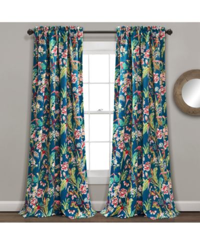 Lush Decor Dolores Light Filtering Window Curtain Panels