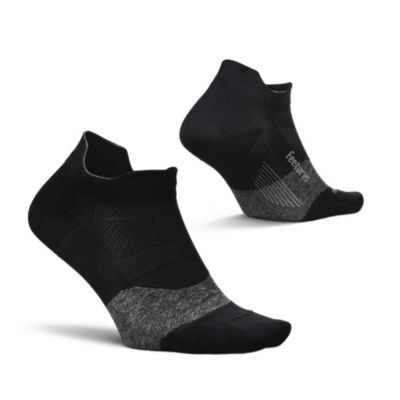 Feetures Men's Elite Ultra Light No Show Tab Ankle Socks - Sport Sock with Targeted Compression
