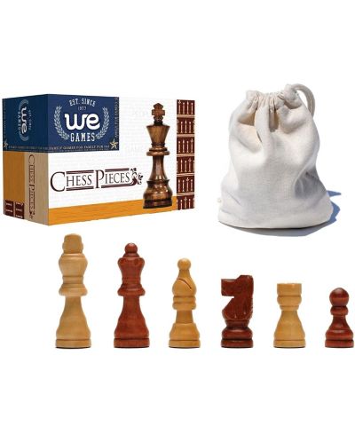Bobby Fischer French Staunton Wood Chess Pieces, 32 Chessmen, Ages 14+