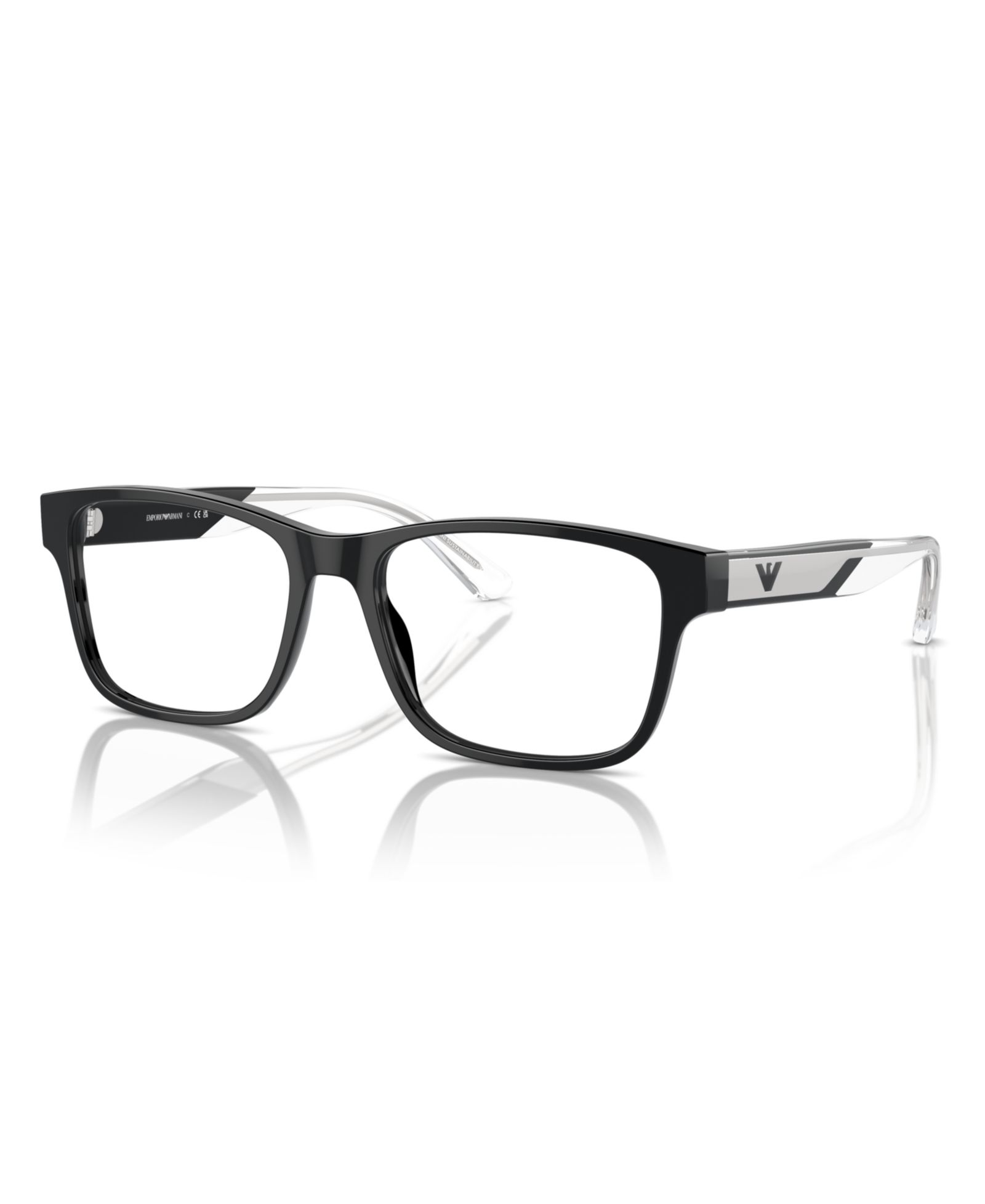 Прямоугольные пластиковые очки Emporio Armani Man EA3239