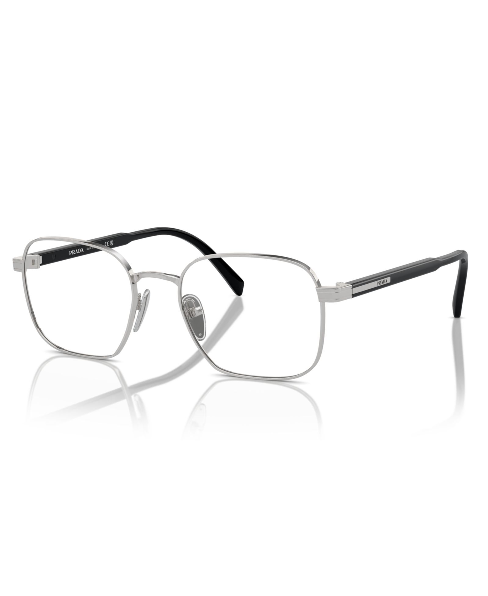 Prada Man прямоугольные металлические очки PR A55V