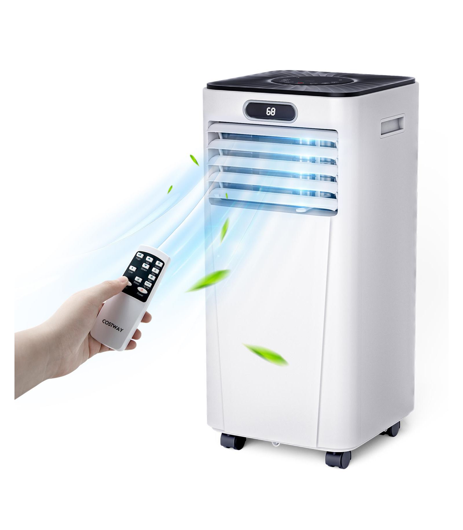 Портативный кондиционер VEBREDA 4-в-1, 10000 BTU, с режимом осушителя и вентилятора