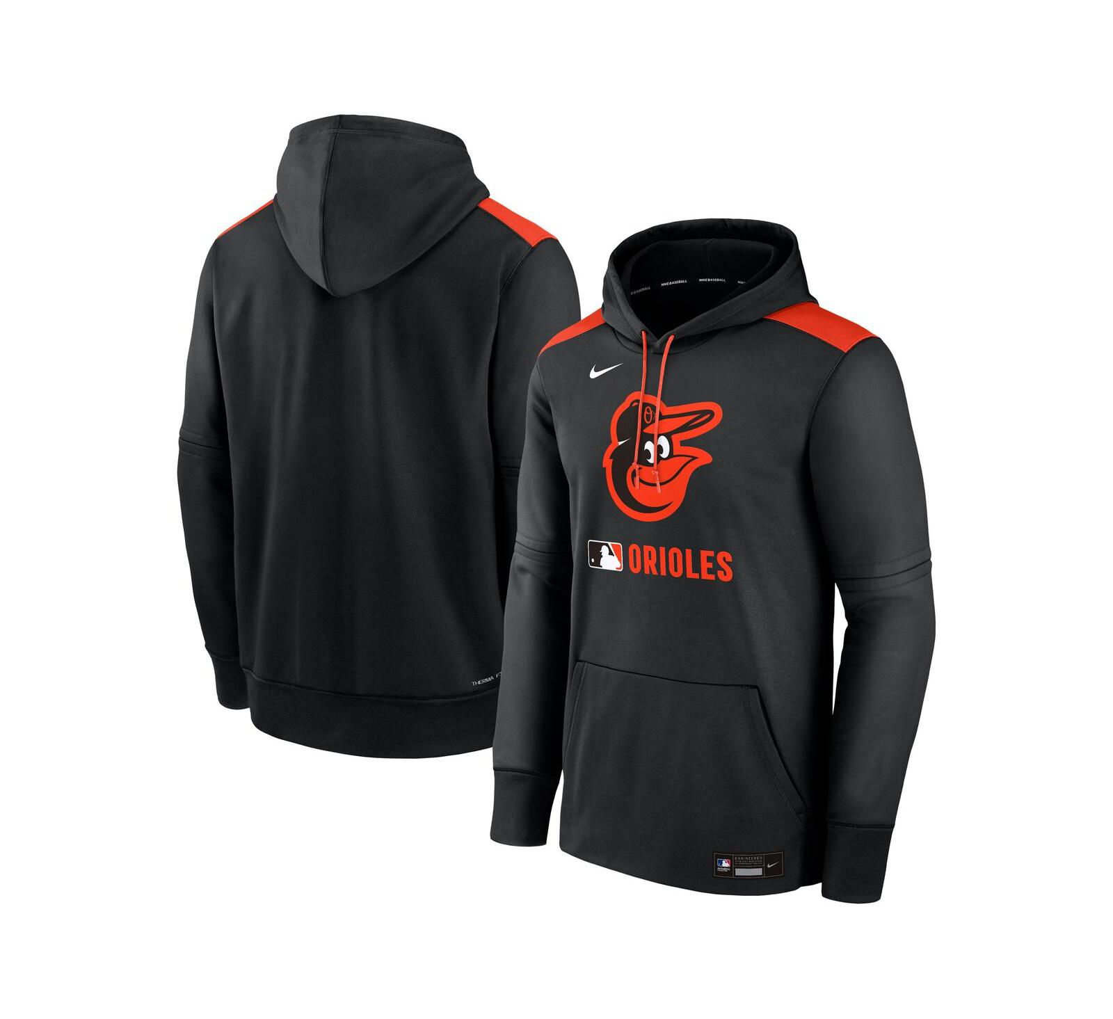 Мужское худи Nike Baltimore Orioles Authentic Collection Performance Pullover, черное