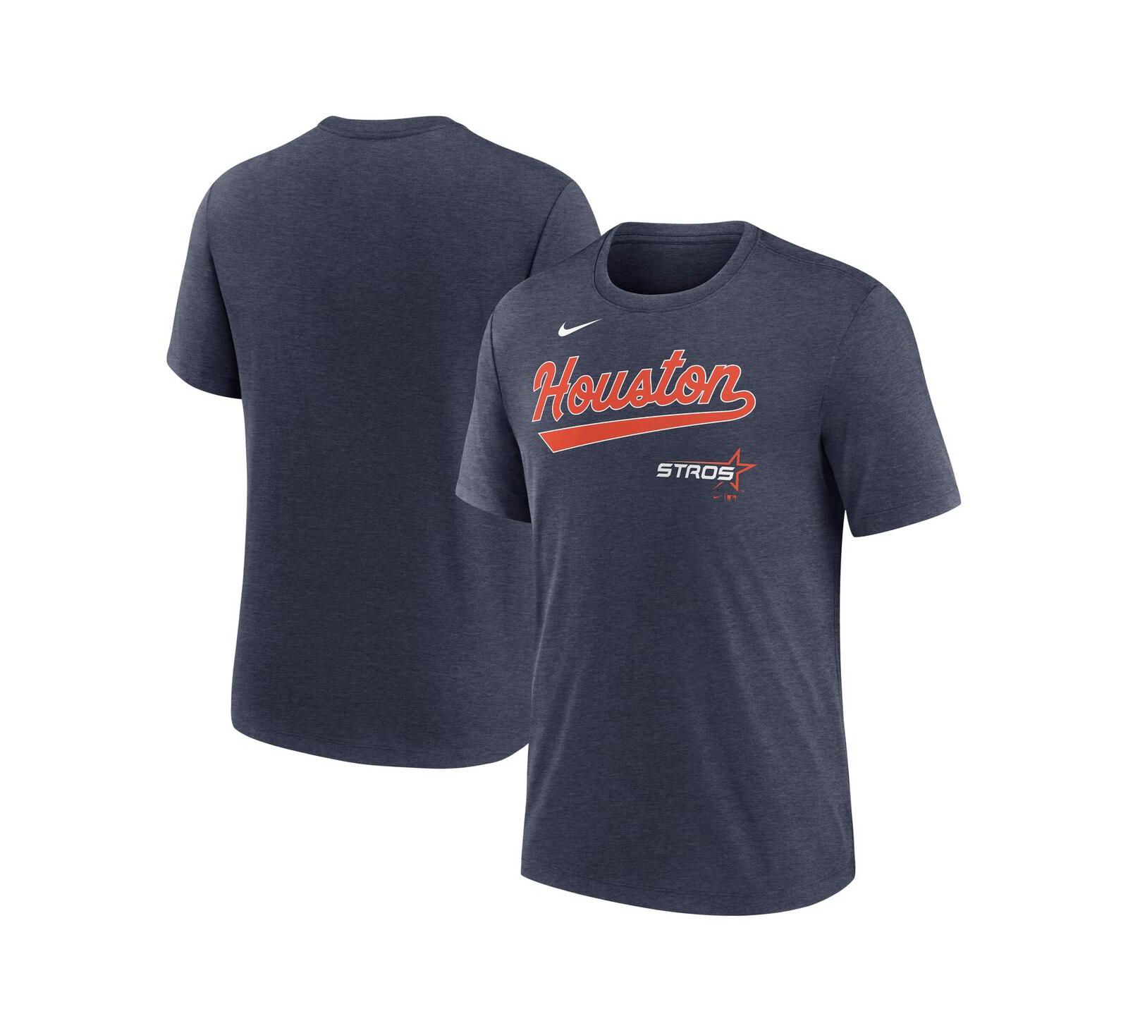 Nike Men's Heather Navy Houston Astros 2025 City Connect Tri-Blend T-Shirt