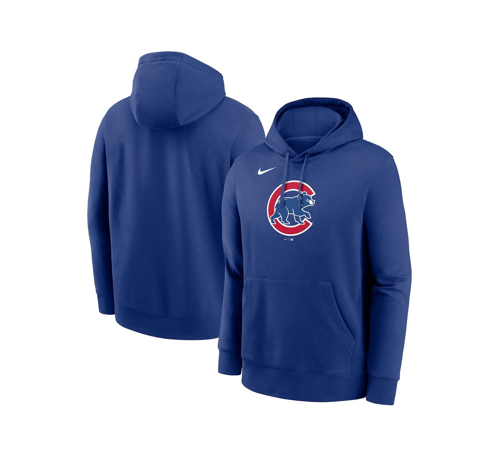 Nike Men's Royal Chicago Cubs Logo Club Fleece Pullover Hoodie