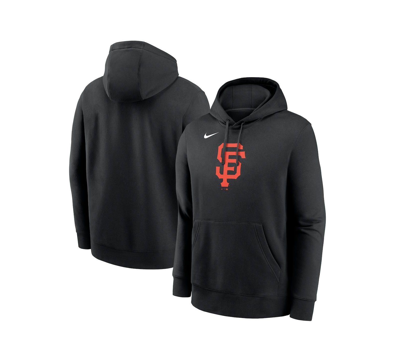 Худи Nike Men's Black San Francisco Giants Logo Club Fleece Pullover