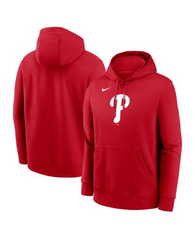 Nike Men's Red Philadelphia Phillies Logo Club Fleece Pullover Hoodie