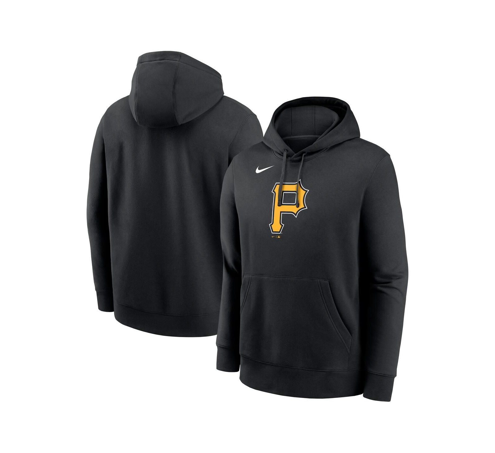 Худи Nike Men's Black Pittsburgh Pirates Logo Club Fleece Pullover