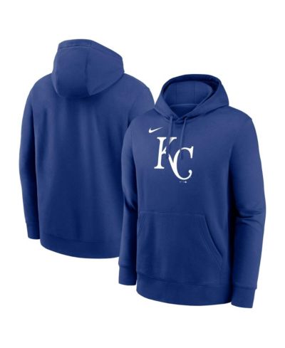 Мужская толстовка Nike Royal Kansas City Royals Logo Club Fleece Pullover Hoodie