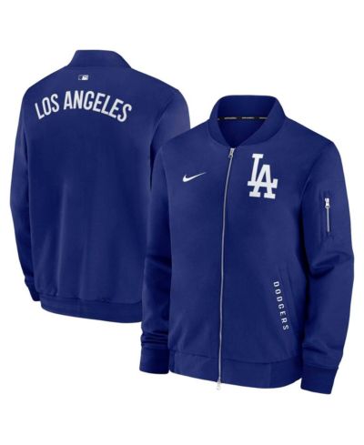 Мужская куртка-бомбер Nike Los Angeles Dodgers Authentic Collection Dugout Full-Zip синяя