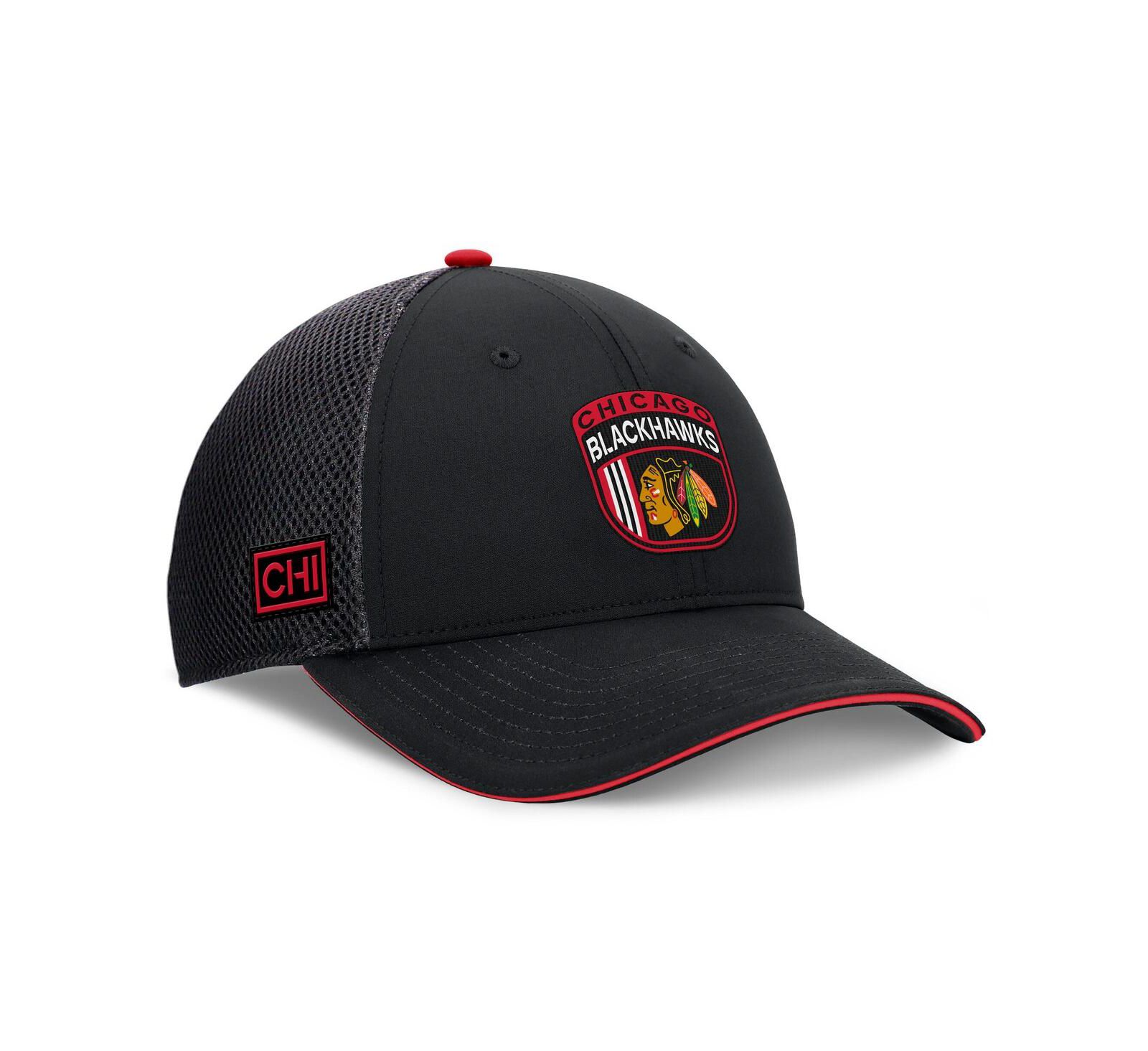 Мужская кепка Fanatics Chicago Blackhawks 2024 NHL Draft On Stage Trucker