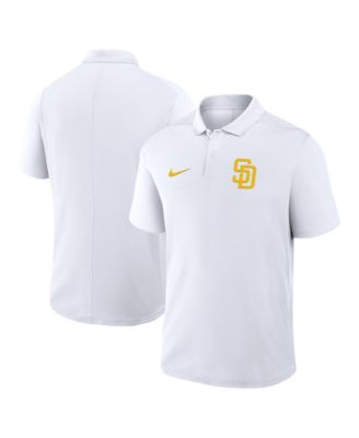 Мужская рубашка-поло Nike White San Diego Padres Dri-FIT Victory