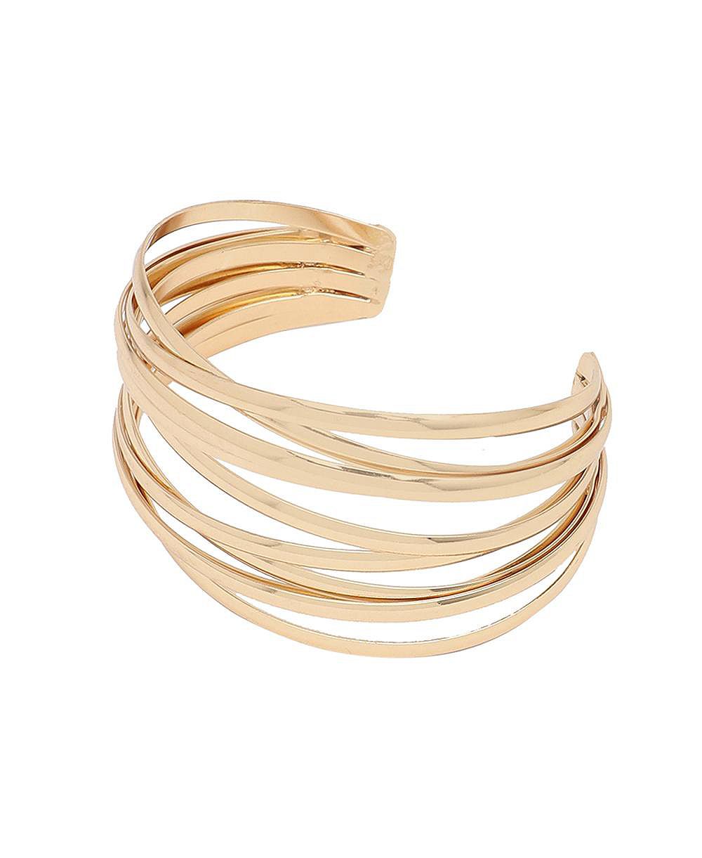 Женский браслет SOHI Overlap Cuff