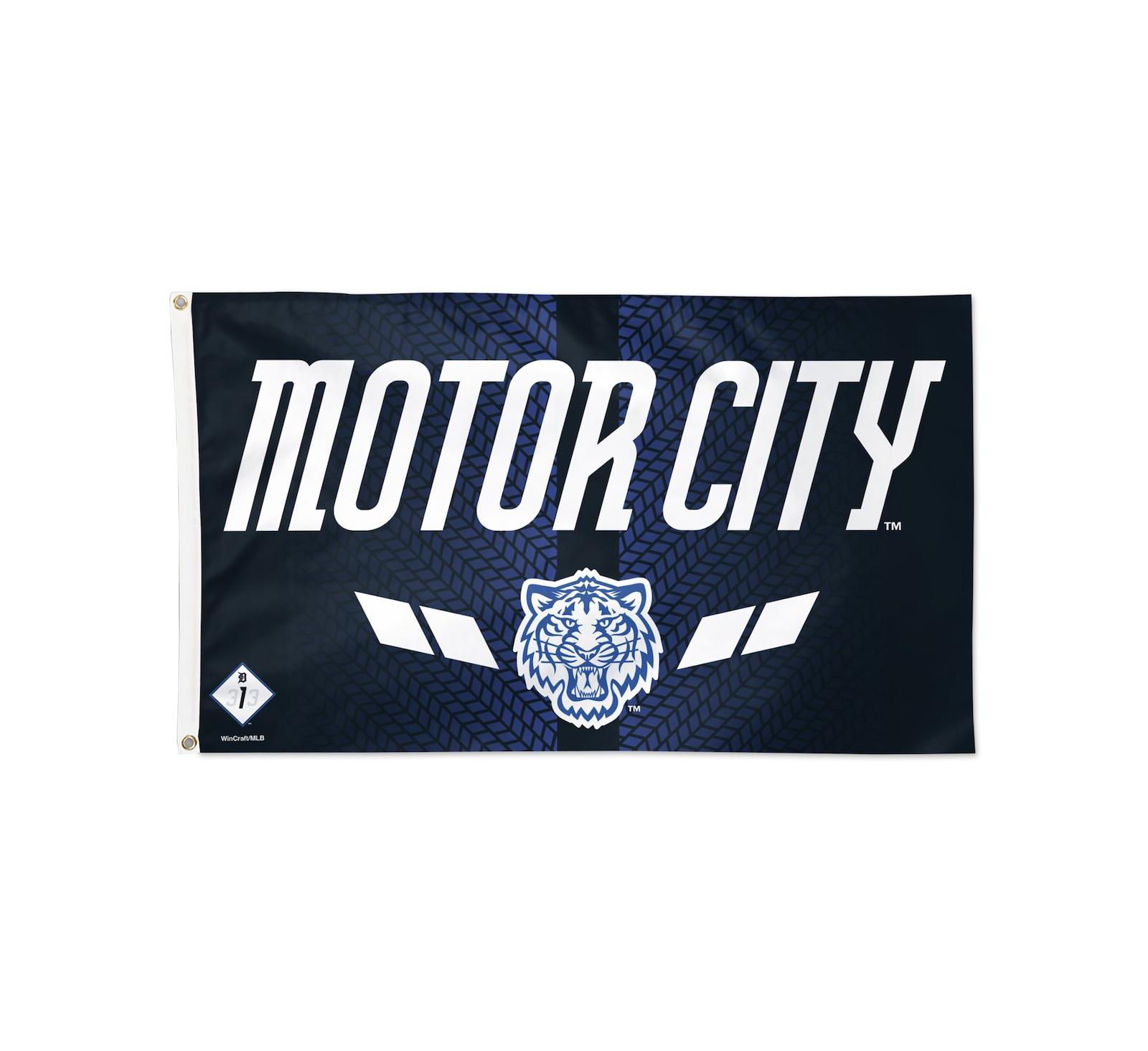 Декоративный флаг WinCraft Detroit Tigers 2024 City Connect 3' x 5' Classic Logo