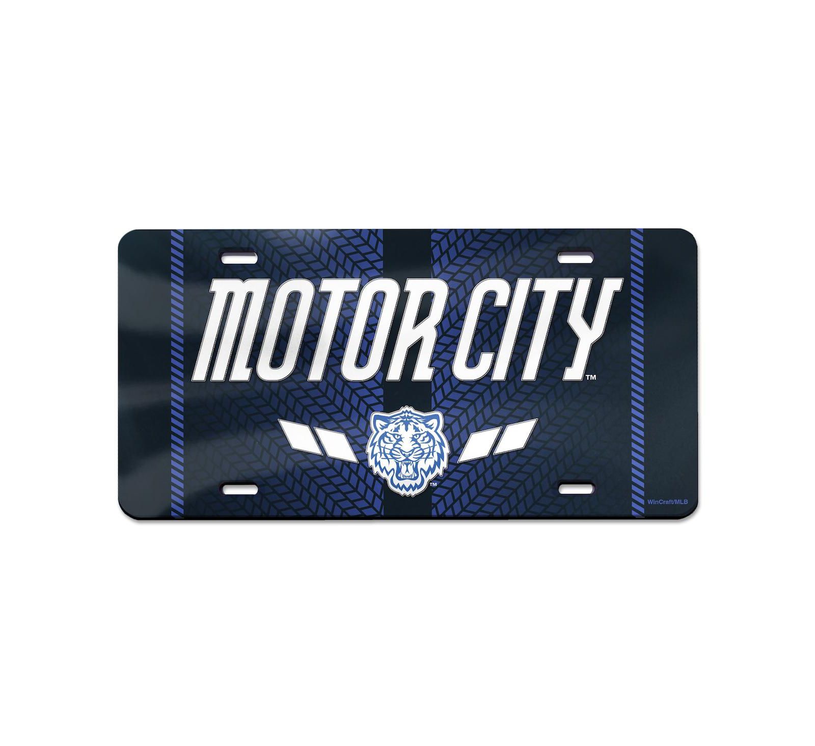 Автомобильная номерная пластина WinCraft Detroit Tigers 2024 City Connect, акрил