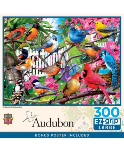 Пазл MasterPieces Audubon Hidden in the Branches 300 Piece
