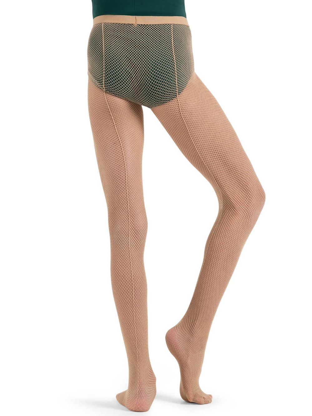Capezio Classic Fishnet Tight w/ Seams - Girls