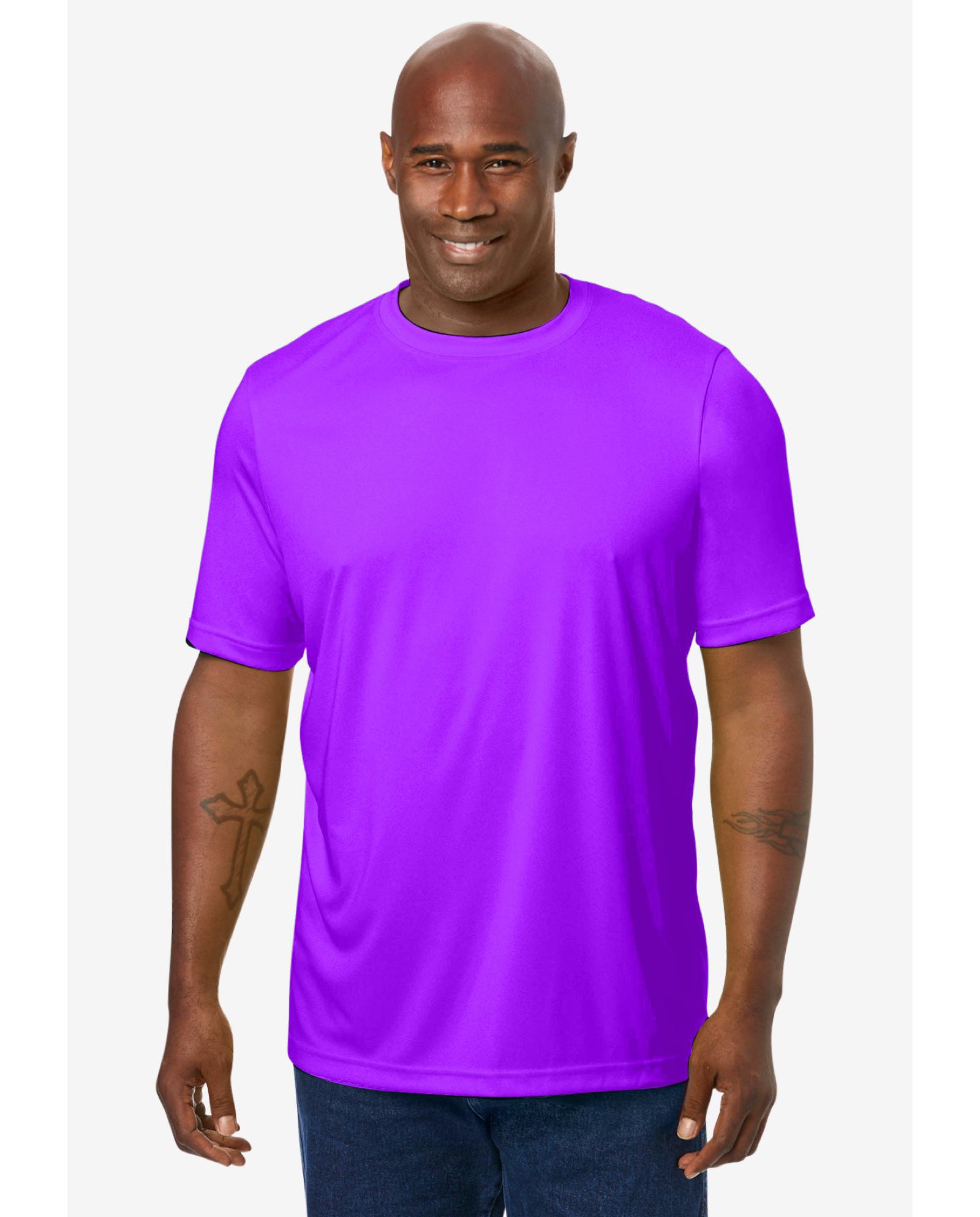 KingSize Men's No Sweat Crewneck Tee