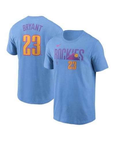 Nike Men's Kris Bryant Light Blue Colorado Rockies 2025 City Connect Fuse Name & Number T-Shirt