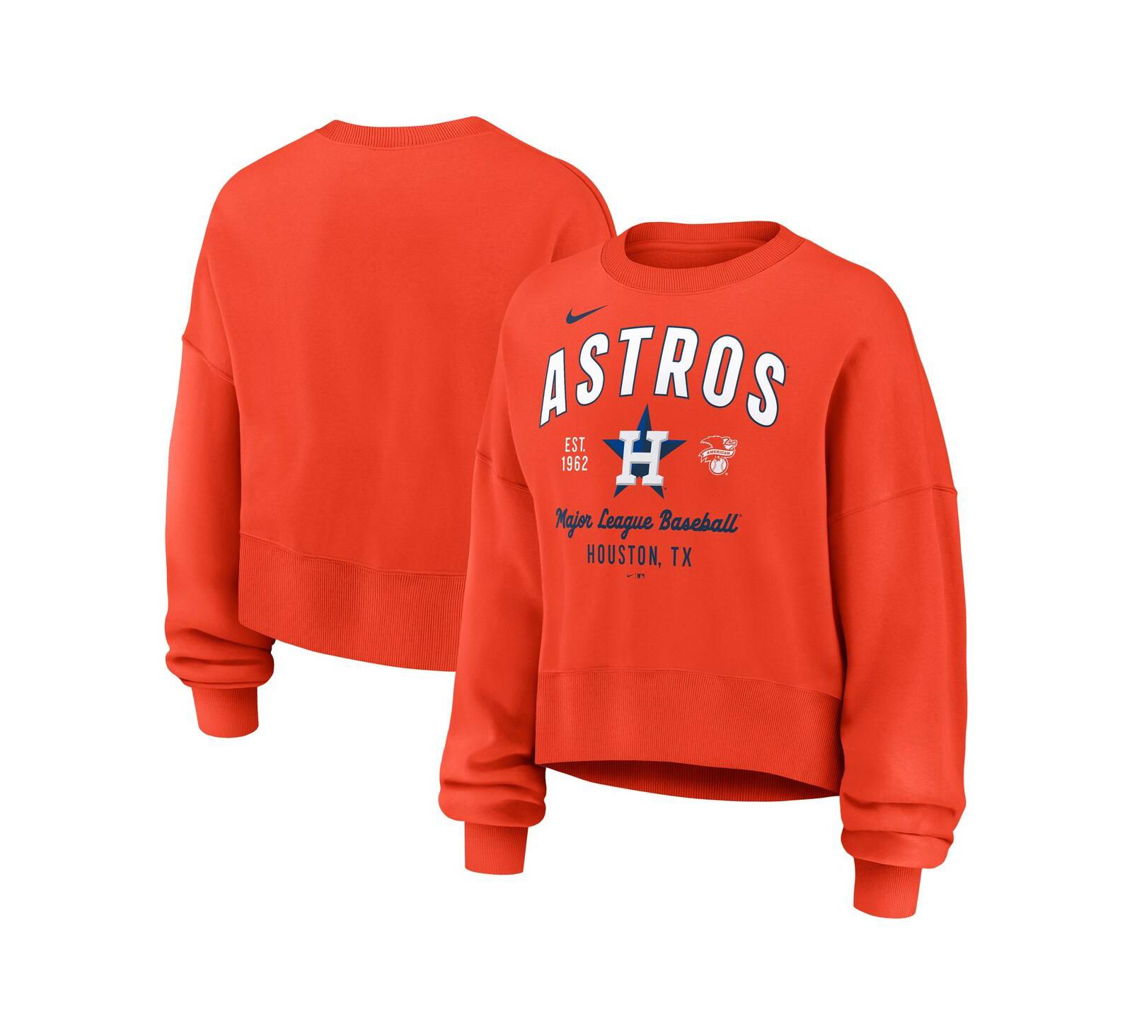 Nike Женское оверсайз худи Houston Astros, оранжевое