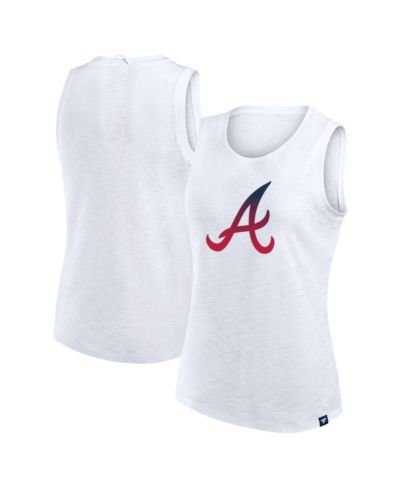 Fanatics Women's White Atlanta Braves Activate Slub Tank Top