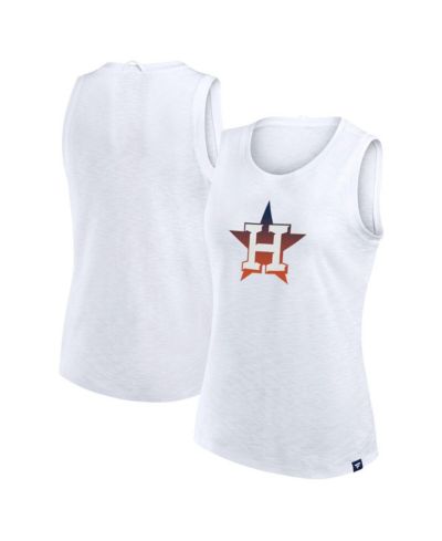 Fanatics Women's White Houston Astros Activate Slub Tank Top
