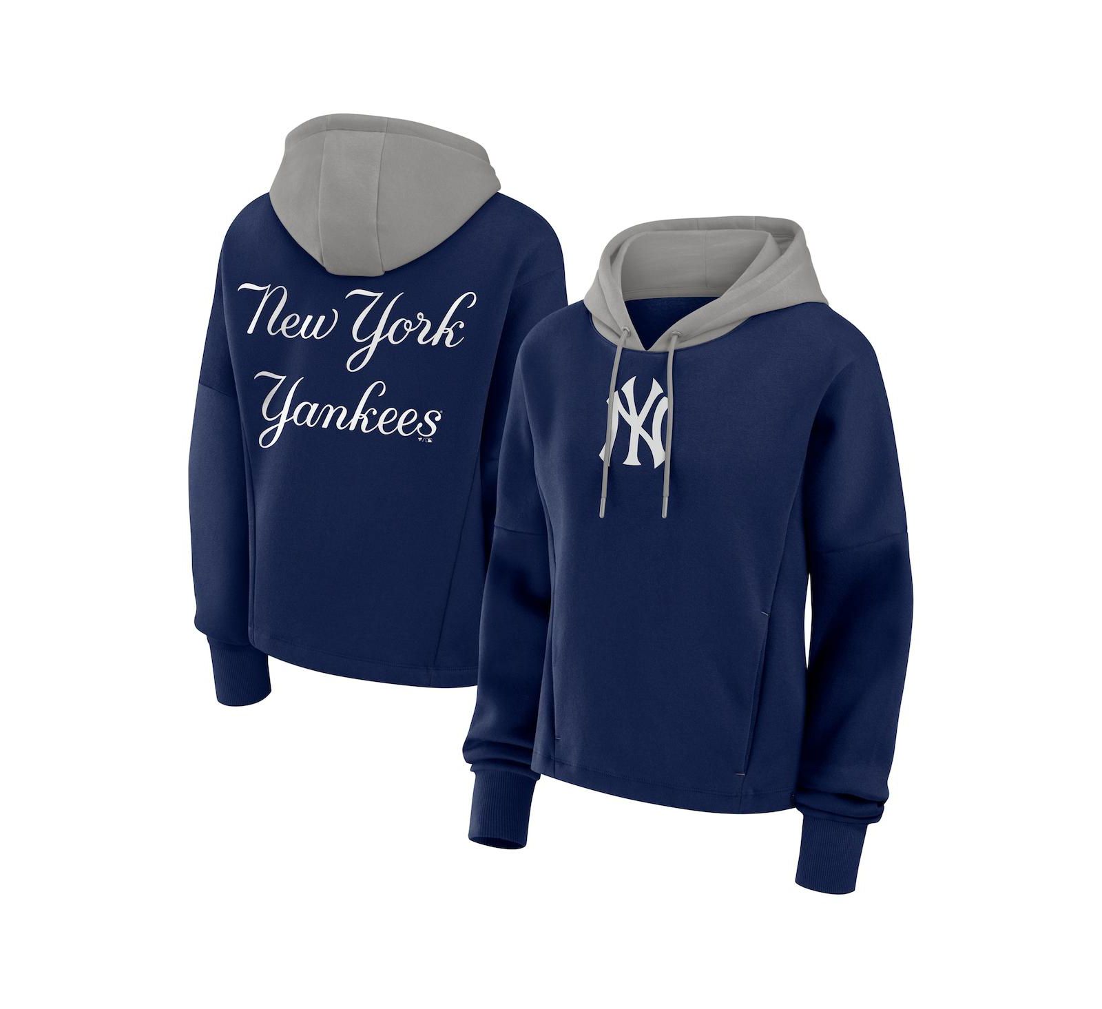 Женское худи Fanatics Navy New York Yankees Oversized Legacy Favorite Spectator Pullover