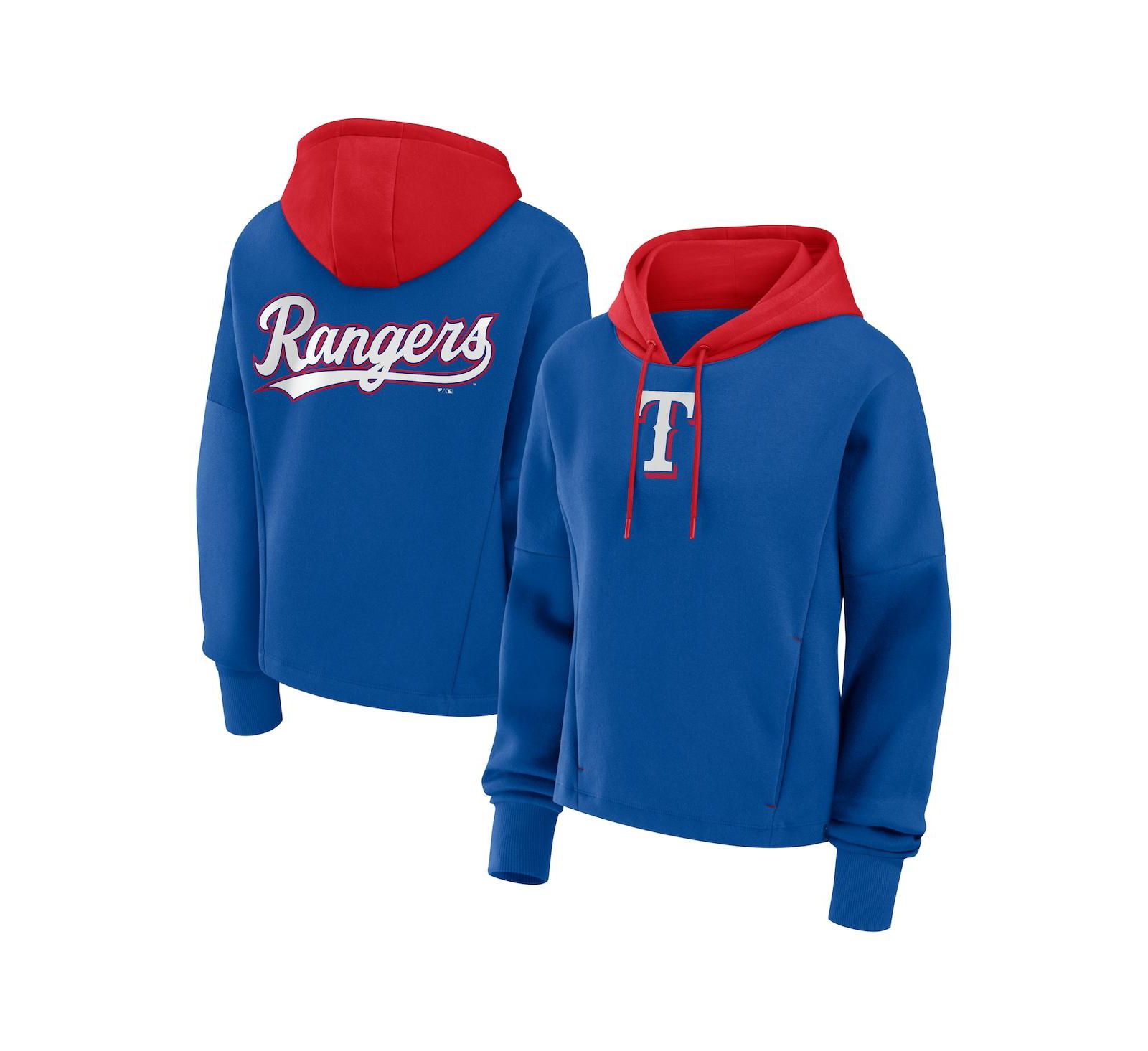 Fanatics Женское худи-толстовка Texas Rangers Oversized Legacy Favorite