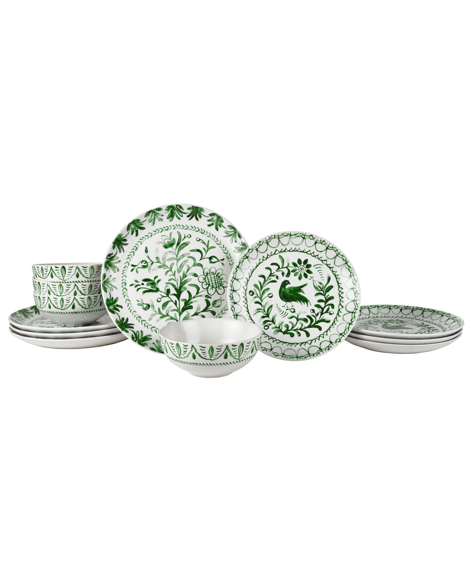 Fitz and Floyd Sicily 12 Piece Dinnerware Set, Service for 4