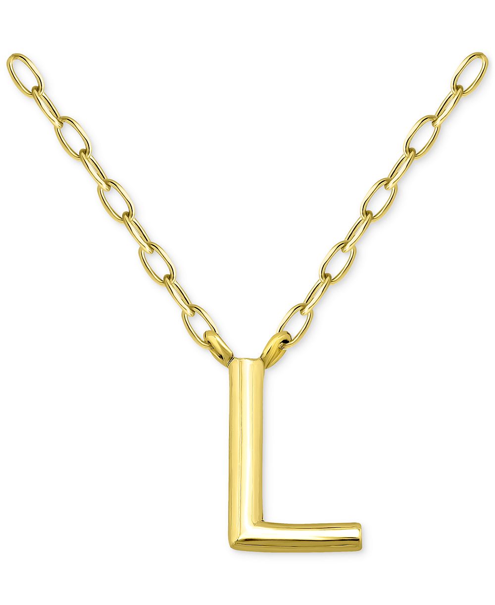 Подвеска Giani Bernini Initial L 18k Gold-Plated Sterling Silver