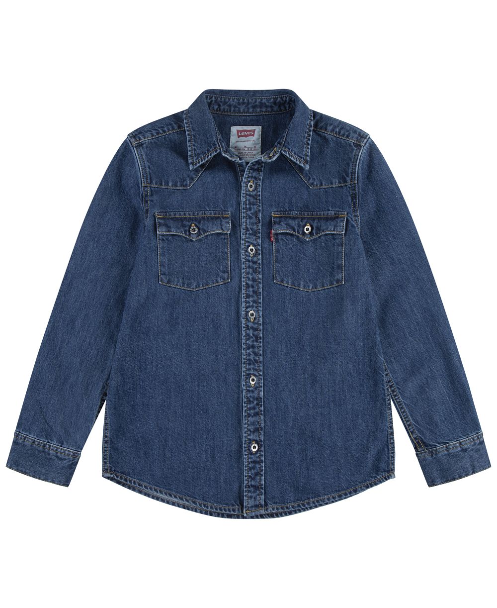 Мужская рубашка Levi's Barstow Western с длинным рукавом для мальчиков