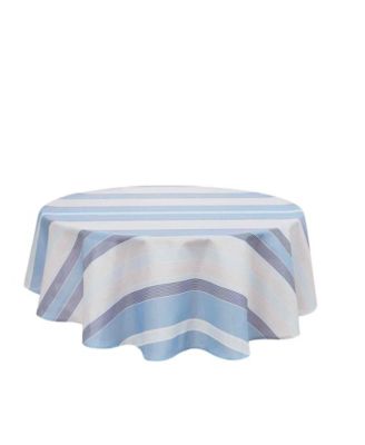 Скатерть IZOD Breakers Stripe водостойкая для дома и улицы, 70" Round