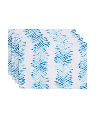 Набор салфеток для стола IZOD Seagrass Stripe Water-Resistant 4 шт. 13" x 19"