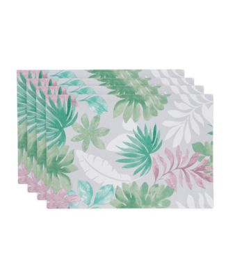 IZOD Cover Palm Water-Resistant Placemats, набор из 4 шт, 13" x 19"