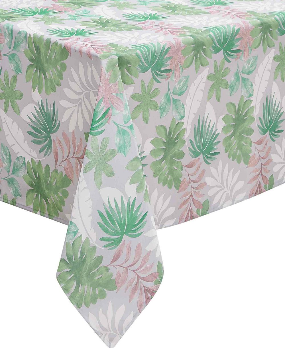 IZOD Скатерть для дома и улицы водонепроницающая Cove Palm, 60" x 120" прямоугольная