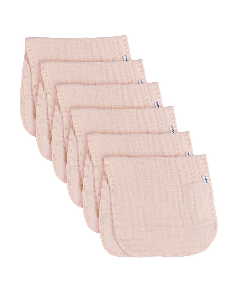 Gerber Baby Neutral Muslin Burp Cloths, 6-Pack, Teal