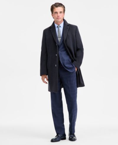Мужское пальто Nautica Modern-Fit Wool-Blend Overcoat