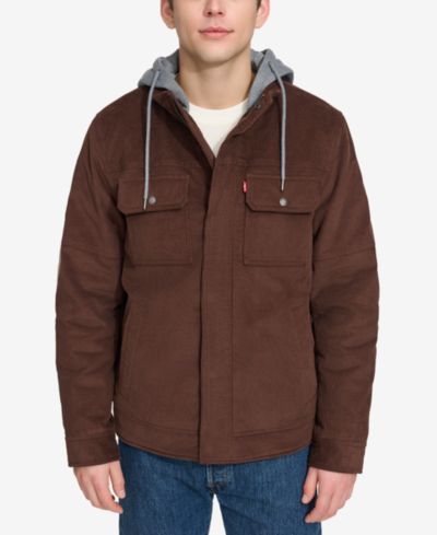 Levi's® Men's Hooded Corduroy Zip Jacket