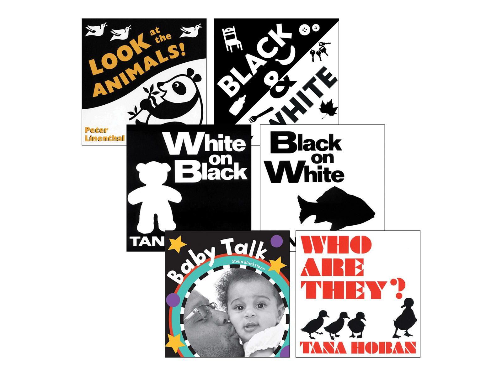 Набор из 6 книжек Kaplan Early Learning в черно-белых тонах