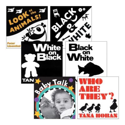 Набор из 6 книжек Kaplan Early Learning в черно-белых тонах