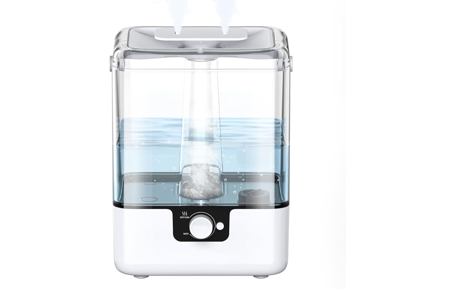 YZY6001 6L Cool Mist Humidifier for Bedroom & Large Room, Quiet Ultrasonic Humidifier, Up to 50H Runtime, White