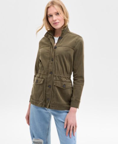 Женская куртка Lucky Brand с молнией и кнопками Cargo